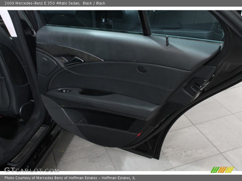 Black / Black 2009 Mercedes-Benz E 350 4Matic Sedan