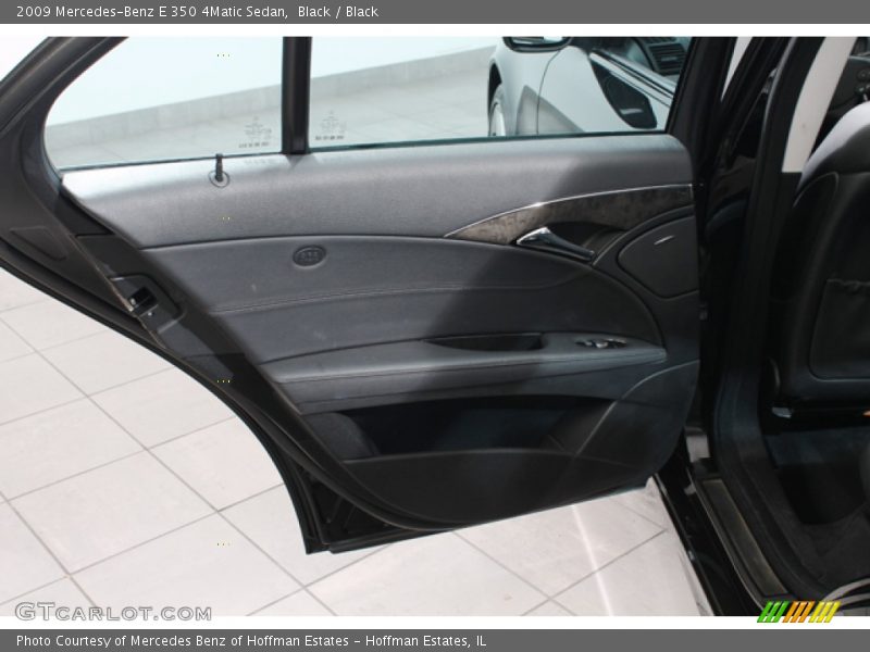 Black / Black 2009 Mercedes-Benz E 350 4Matic Sedan