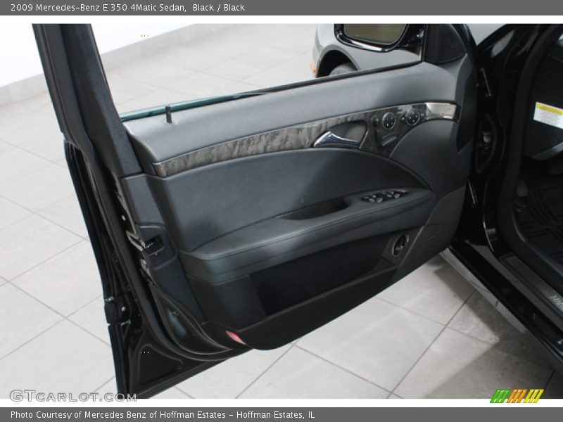 Black / Black 2009 Mercedes-Benz E 350 4Matic Sedan