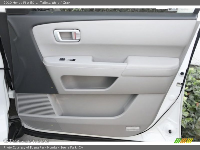 Taffeta White / Gray 2010 Honda Pilot EX-L