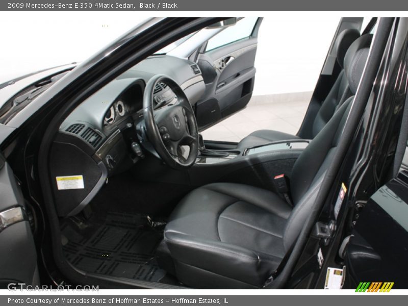 Black / Black 2009 Mercedes-Benz E 350 4Matic Sedan