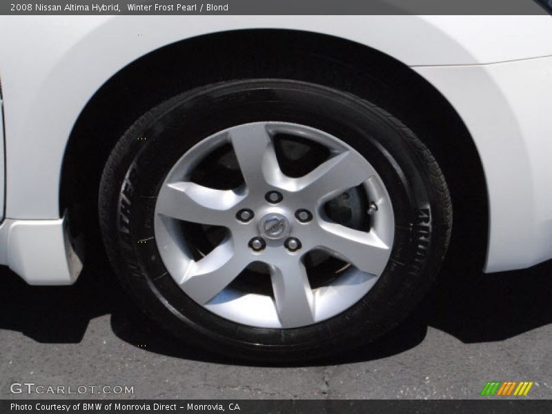 Winter Frost Pearl / Blond 2008 Nissan Altima Hybrid