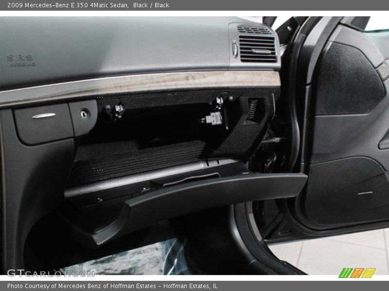 Black / Black 2009 Mercedes-Benz E 350 4Matic Sedan