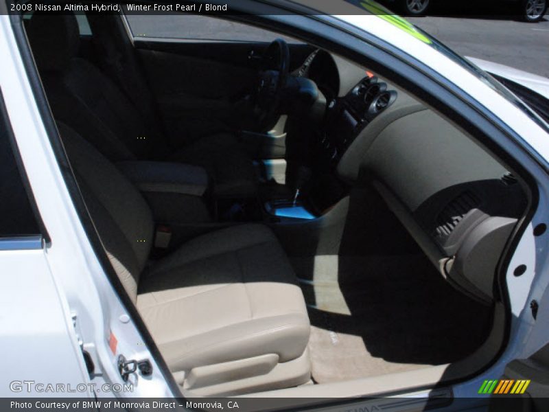 Winter Frost Pearl / Blond 2008 Nissan Altima Hybrid