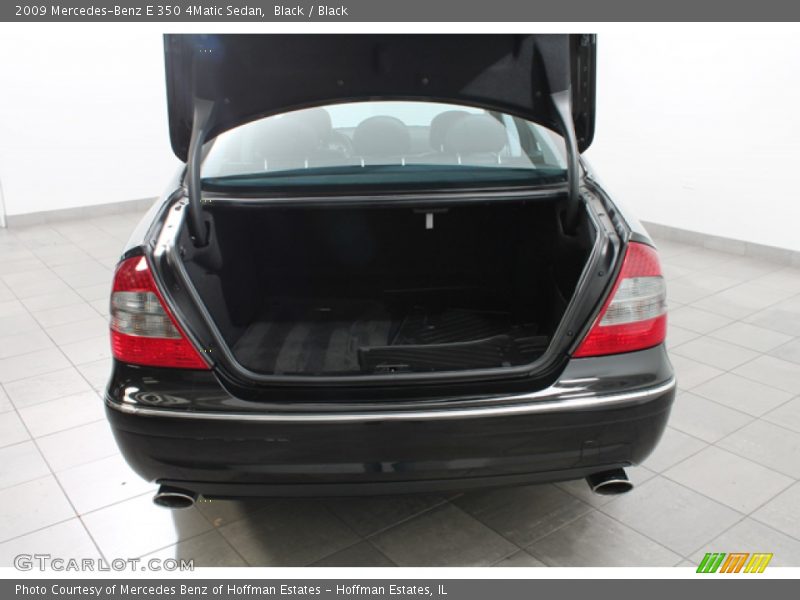 Black / Black 2009 Mercedes-Benz E 350 4Matic Sedan
