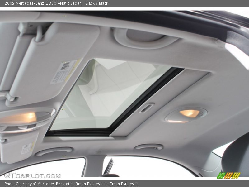 Black / Black 2009 Mercedes-Benz E 350 4Matic Sedan