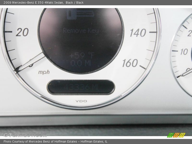 Black / Black 2009 Mercedes-Benz E 350 4Matic Sedan