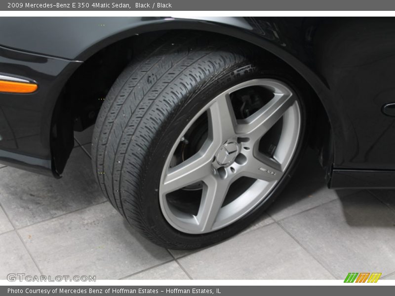 Black / Black 2009 Mercedes-Benz E 350 4Matic Sedan