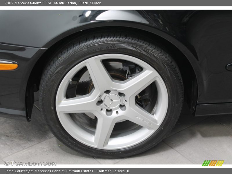 Black / Black 2009 Mercedes-Benz E 350 4Matic Sedan