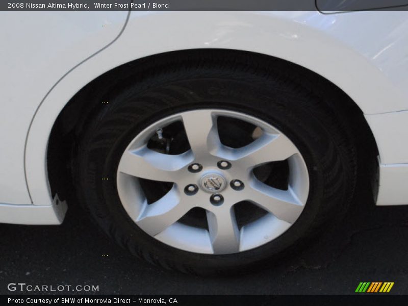 Winter Frost Pearl / Blond 2008 Nissan Altima Hybrid