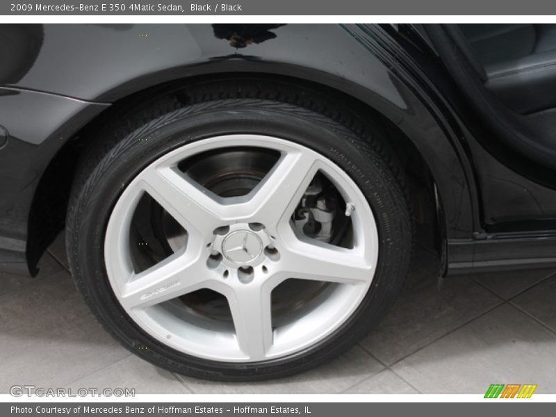 Black / Black 2009 Mercedes-Benz E 350 4Matic Sedan