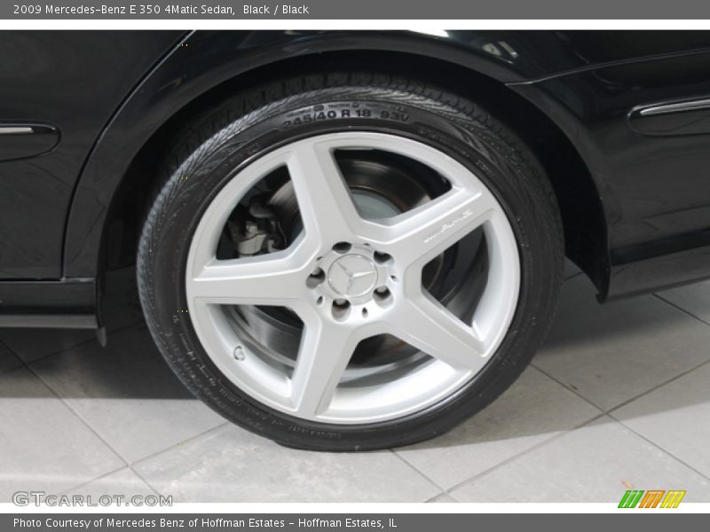 Black / Black 2009 Mercedes-Benz E 350 4Matic Sedan