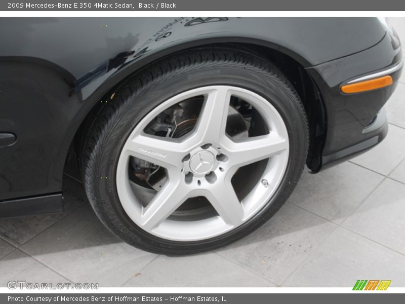 Black / Black 2009 Mercedes-Benz E 350 4Matic Sedan