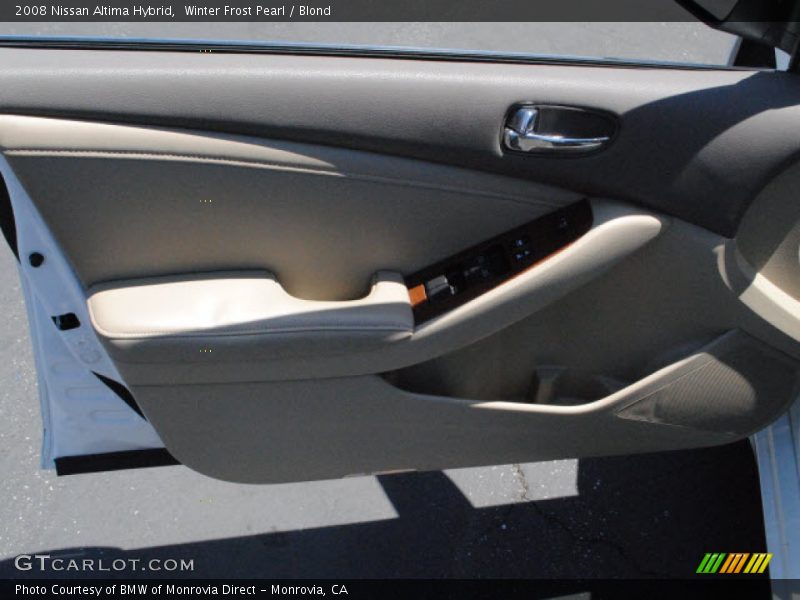 Winter Frost Pearl / Blond 2008 Nissan Altima Hybrid