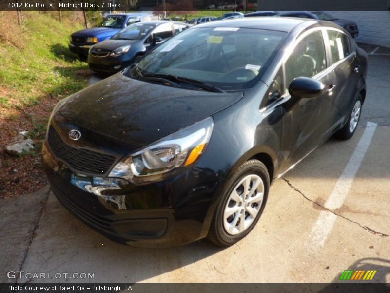 Midnight Black / Black 2012 Kia Rio LX