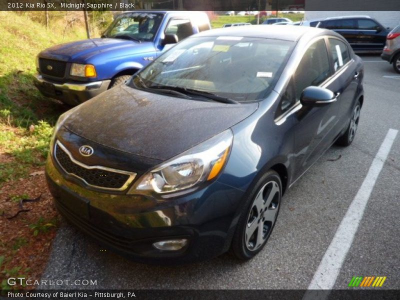Midnight Sapphire / Black 2012 Kia Rio SX