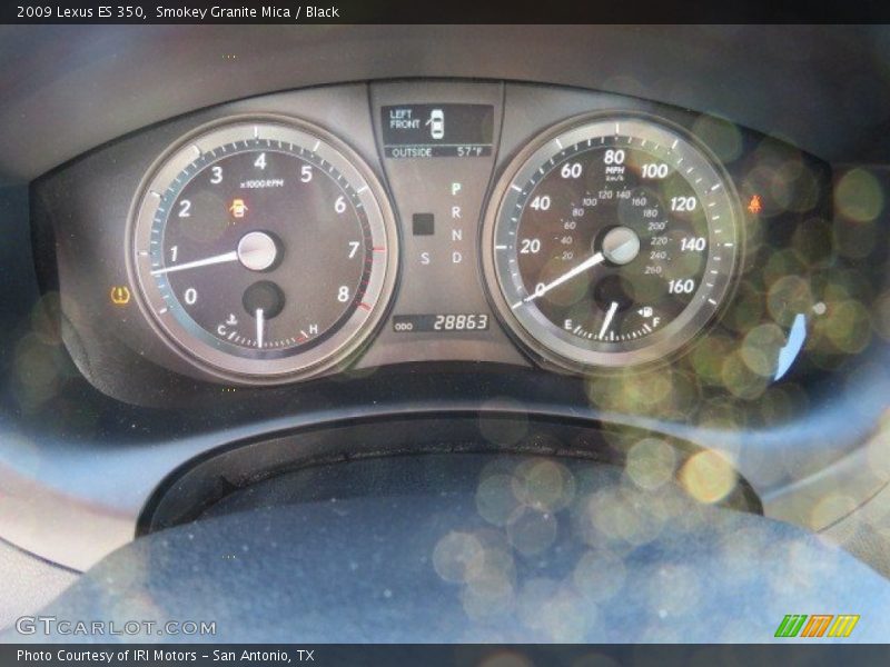 Smokey Granite Mica / Black 2009 Lexus ES 350