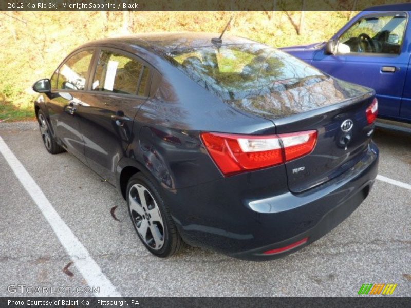 Midnight Sapphire / Black 2012 Kia Rio SX