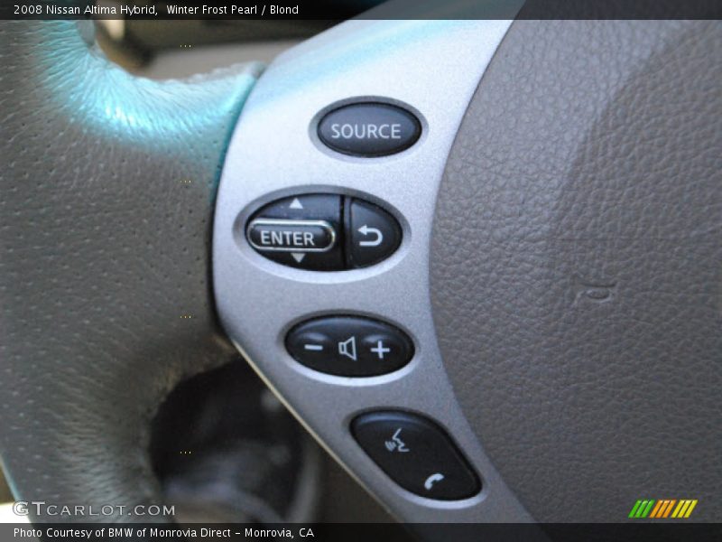 Winter Frost Pearl / Blond 2008 Nissan Altima Hybrid