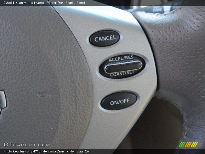Winter Frost Pearl / Blond 2008 Nissan Altima Hybrid