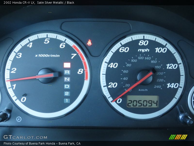  2002 CR-V LX LX Gauges