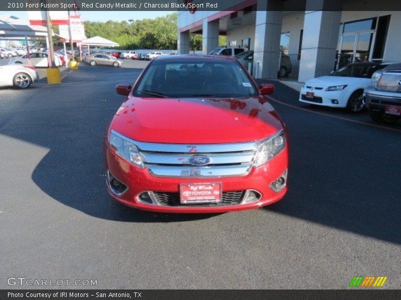 Red Candy Metallic / Charcoal Black/Sport Red 2010 Ford Fusion Sport