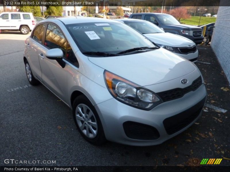 Bright Silver / Black 2012 Kia Rio Rio5 LX Hatchback