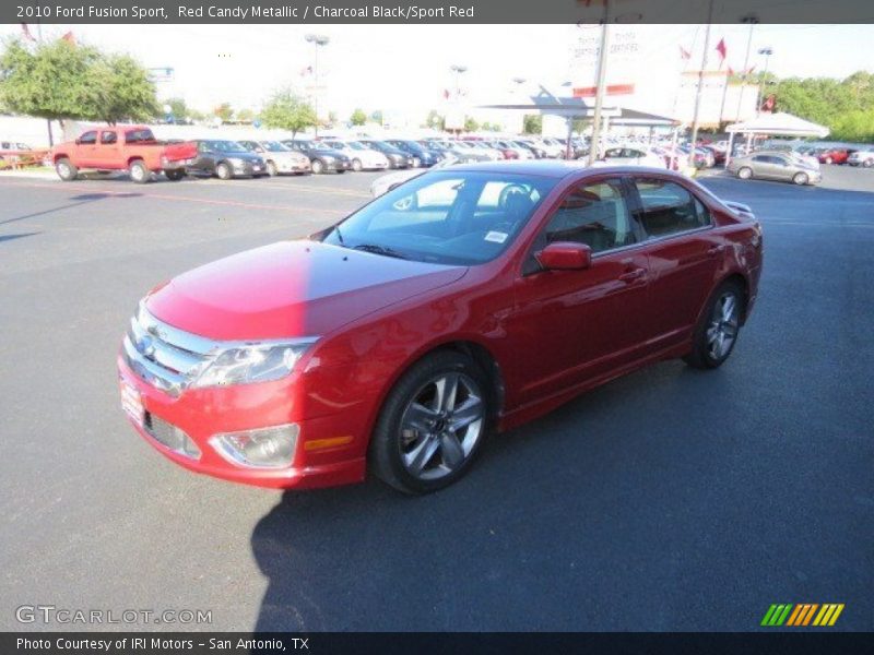 Red Candy Metallic / Charcoal Black/Sport Red 2010 Ford Fusion Sport