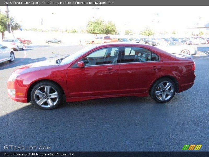 Red Candy Metallic / Charcoal Black/Sport Red 2010 Ford Fusion Sport