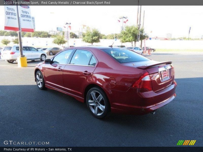 Red Candy Metallic / Charcoal Black/Sport Red 2010 Ford Fusion Sport