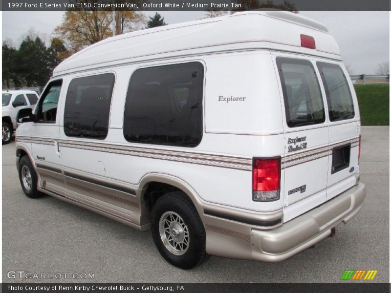 Oxford White / Medium Prairie Tan 1997 Ford E Series Van E150 Conversion Van
