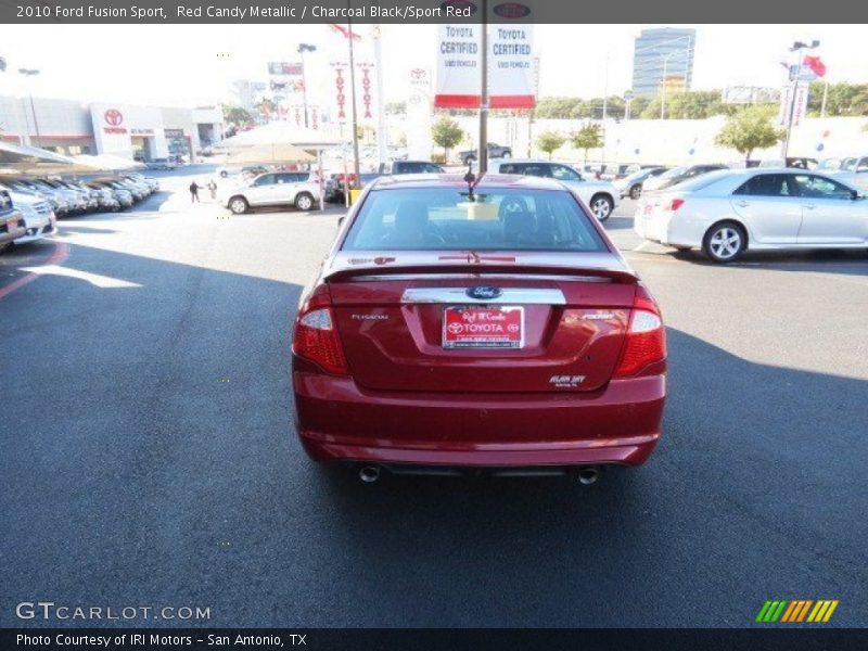 Red Candy Metallic / Charcoal Black/Sport Red 2010 Ford Fusion Sport