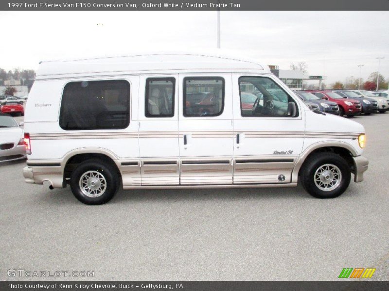 Oxford White / Medium Prairie Tan 1997 Ford E Series Van E150 Conversion Van