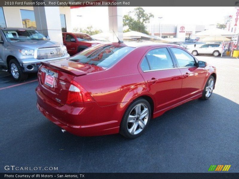 Red Candy Metallic / Charcoal Black/Sport Red 2010 Ford Fusion Sport