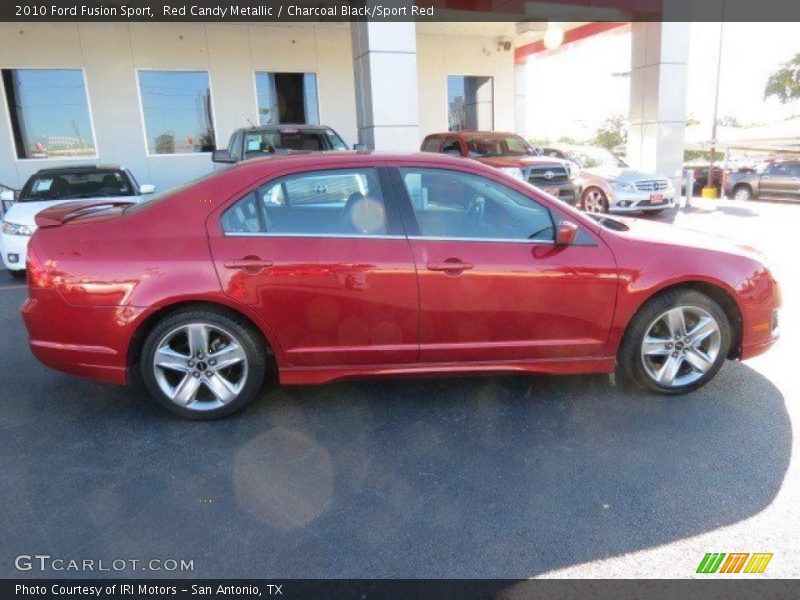 Red Candy Metallic / Charcoal Black/Sport Red 2010 Ford Fusion Sport