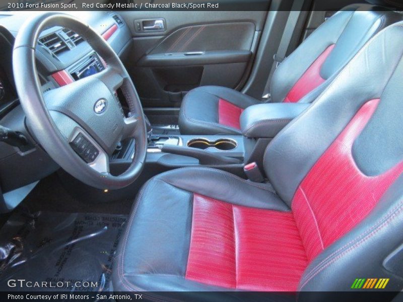 Red Candy Metallic / Charcoal Black/Sport Red 2010 Ford Fusion Sport