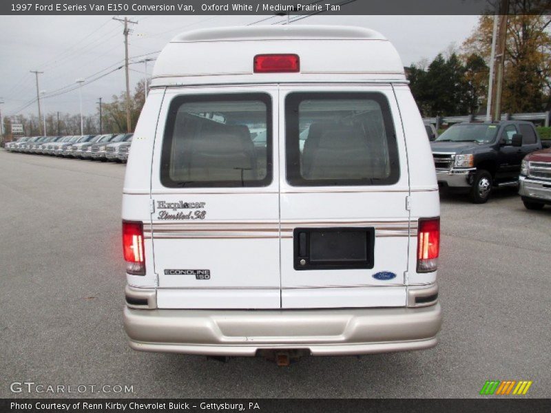 Oxford White / Medium Prairie Tan 1997 Ford E Series Van E150 Conversion Van