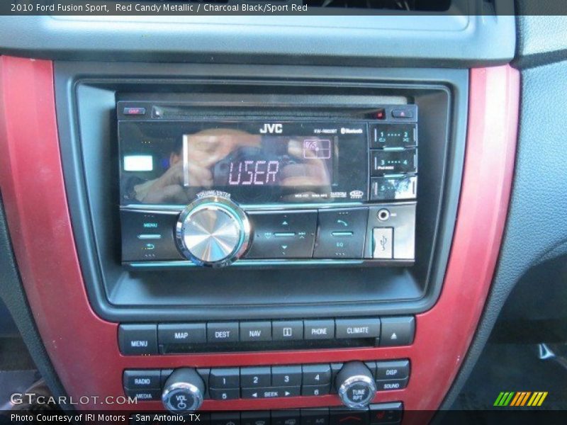 Red Candy Metallic / Charcoal Black/Sport Red 2010 Ford Fusion Sport