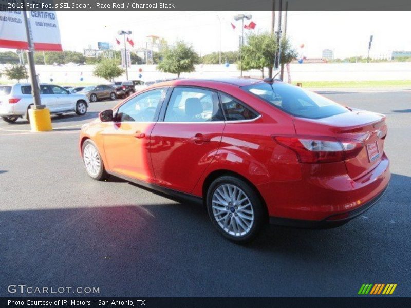 Race Red / Charcoal Black 2012 Ford Focus SEL Sedan