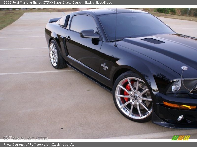 Black / Black/Black 2009 Ford Mustang Shelby GT500 Super Snake Coupe
