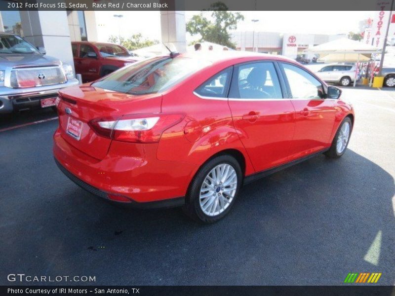 Race Red / Charcoal Black 2012 Ford Focus SEL Sedan