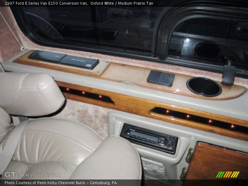 Oxford White / Medium Prairie Tan 1997 Ford E Series Van E150 Conversion Van