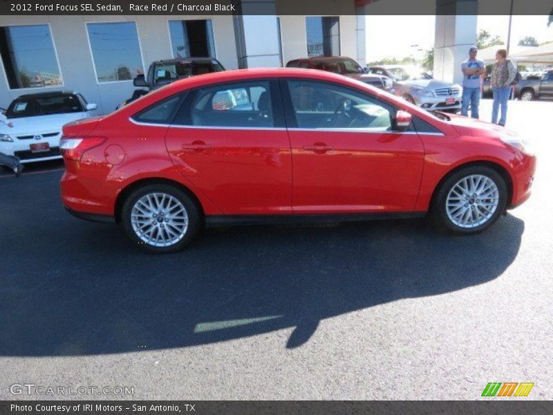 Race Red / Charcoal Black 2012 Ford Focus SEL Sedan
