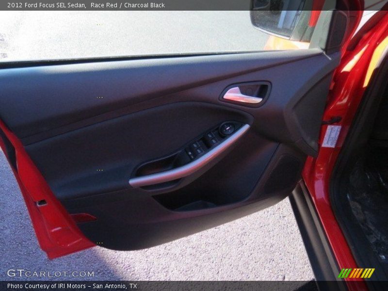 Race Red / Charcoal Black 2012 Ford Focus SEL Sedan