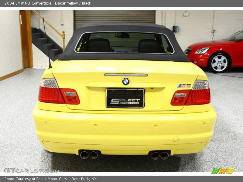 Dakar Yellow / Black 2004 BMW M3 Convertible