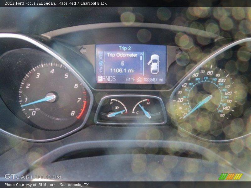 Race Red / Charcoal Black 2012 Ford Focus SEL Sedan