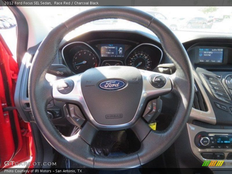 Race Red / Charcoal Black 2012 Ford Focus SEL Sedan