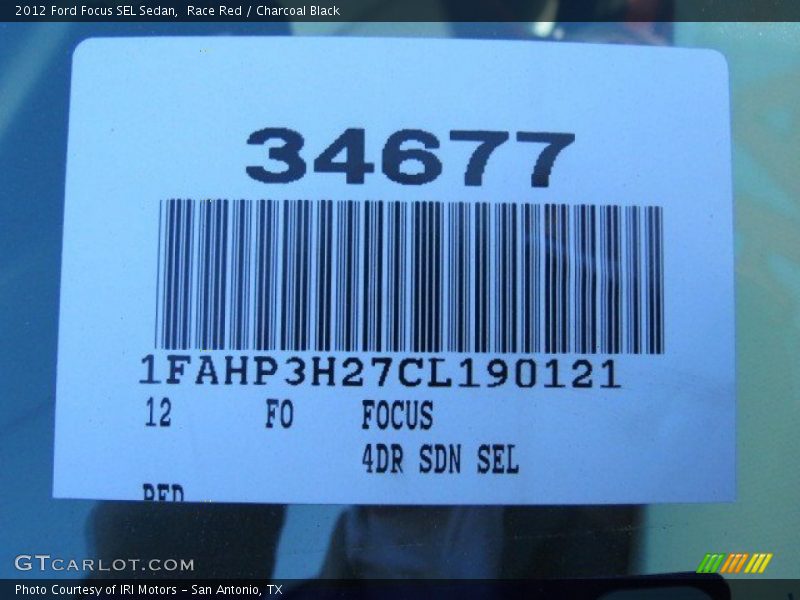 Race Red / Charcoal Black 2012 Ford Focus SEL Sedan