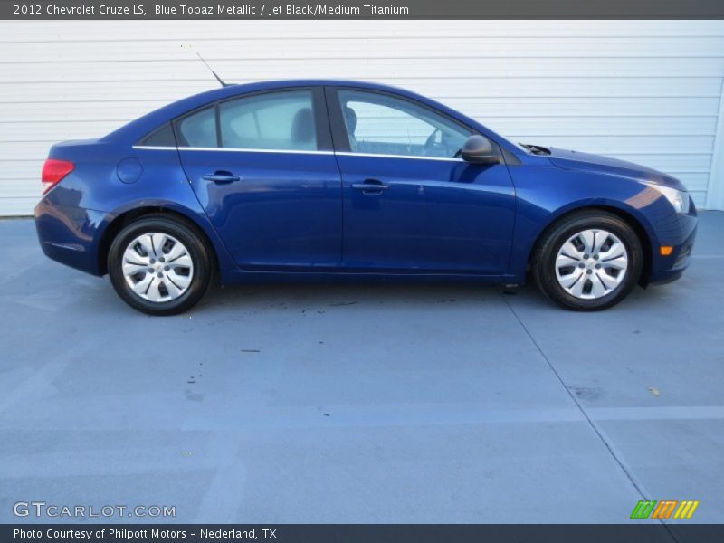 Blue Topaz Metallic / Jet Black/Medium Titanium 2012 Chevrolet Cruze LS