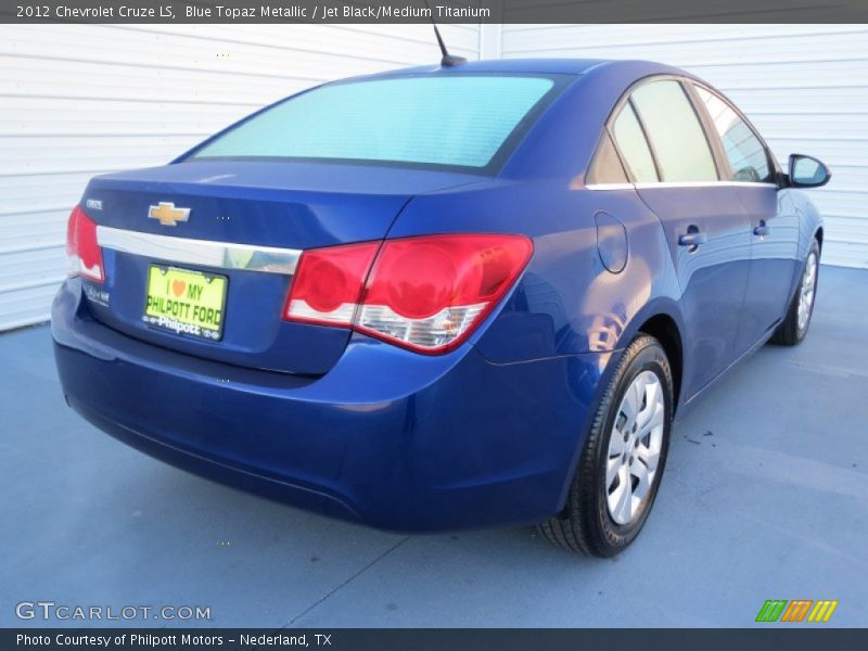 Blue Topaz Metallic / Jet Black/Medium Titanium 2012 Chevrolet Cruze LS